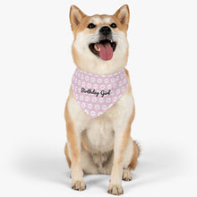 Load image into Gallery viewer, Birthday Girl Pink Paws Bandana