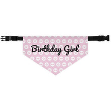 Load image into Gallery viewer, Birthday Girl Pink Paws Bandana