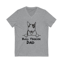 Load image into Gallery viewer, Bull Terrier Dad V-Neck Tee