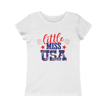 Load image into Gallery viewer, Little Miss USA Girls Princess Tee
