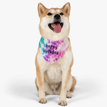Load image into Gallery viewer, Happy Birthday Tie Dye Bandana