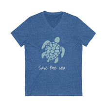 Load image into Gallery viewer, Save the Sea V-Neck Tee