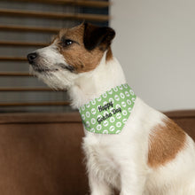 Load image into Gallery viewer, Happy Gotcha Day Green Paws Bandana
