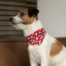 Load image into Gallery viewer, Will Sit for Snacks Red Bones Dog Bandana