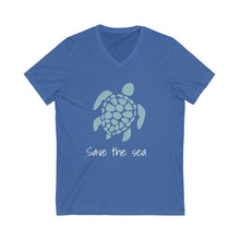 Load image into Gallery viewer, Save the Sea V-Neck Tee