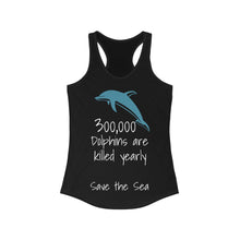 Load image into Gallery viewer, Dolphin Save the Sea Racerback Tank