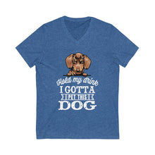 Load image into Gallery viewer, Pet a Dog V-Neck Tee