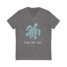 Load image into Gallery viewer, Save the Sea V-Neck Tee