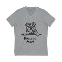 Load image into Gallery viewer, Bulldog Mom V-Neck Tee