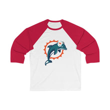 Load image into Gallery viewer, Miami Dolphin Save the Sea Baseball Tee