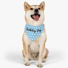 Load image into Gallery viewer, Birthday Boy Blue Paws Bandana