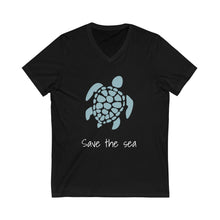 Load image into Gallery viewer, Save the Sea V-Neck Tee