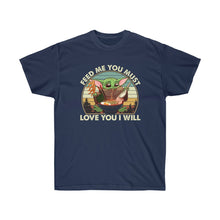 Load image into Gallery viewer, Yoda Feed Me Men's Cotton Tee