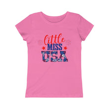 Load image into Gallery viewer, Little Miss USA Girls Princess Tee