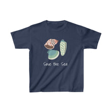 Load image into Gallery viewer, Save the Sea Shells Kids Tee