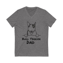 Load image into Gallery viewer, Bull Terrier Dad V-Neck Tee
