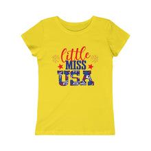 Load image into Gallery viewer, Little Miss USA Girls Princess Tee