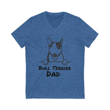 Load image into Gallery viewer, Bull Terrier Dad V-Neck Tee