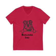 Load image into Gallery viewer, Bulldog Dad V-Neck Tee
