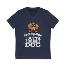 Load image into Gallery viewer, Pet a Dog V-Neck Tee
