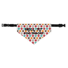 Load image into Gallery viewer, Will Sit for Snacks Paws Bandana