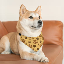 Load image into Gallery viewer, Brown Paws Bandana
