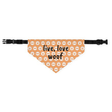 Load image into Gallery viewer, Live, Love, Woof Bandana