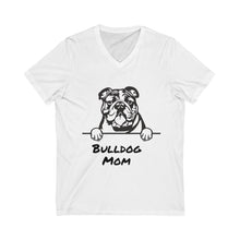 Load image into Gallery viewer, Bulldog Mom V-Neck Tee