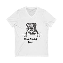 Load image into Gallery viewer, Bulldog Dad V-Neck Tee