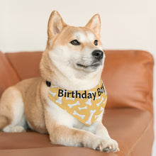 Load image into Gallery viewer, Birthday Boy Yellow Bones Bandana