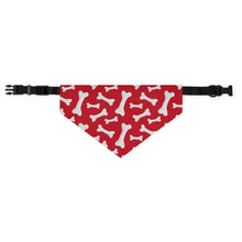 Load image into Gallery viewer, Red Bones Dog Bandana