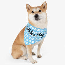 Load image into Gallery viewer, Birthday Boy Blue Paws Bandana