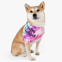Load image into Gallery viewer, Happy Birthday Tie Dye Bandana