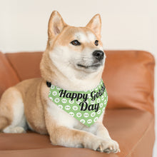Load image into Gallery viewer, Happy Gotcha Day Green Paws Bandana