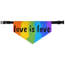 Load image into Gallery viewer, Love is Love Pride Dog Bandana
