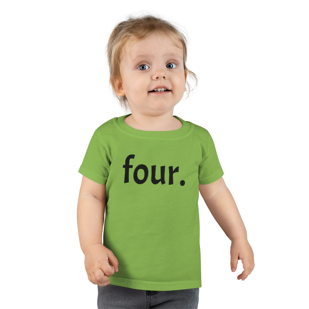 Fourth Birthday Toddler Tee