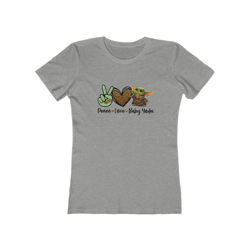 Peace, Love & Yoda Women's Tee
