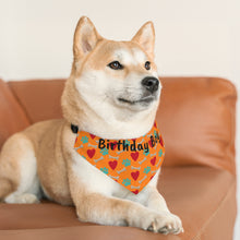 Load image into Gallery viewer, Birthday Boy Bones and Hearts Dog Bandana
