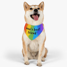 Load image into Gallery viewer, Man&#39;s Best Friend Pride Dog Bandana
