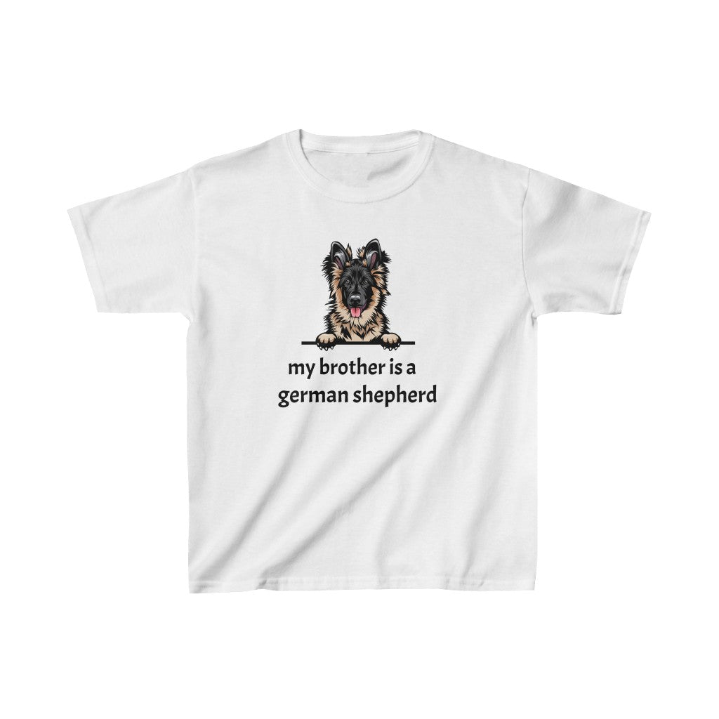 German Shepherd is My Brother Kids Tee