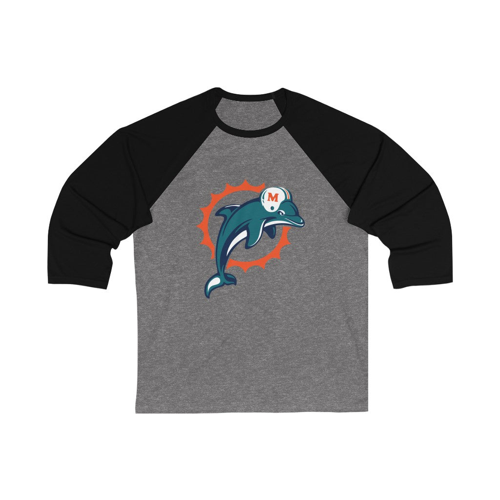 Miami Dolphin Save the Sea Baseball Tee