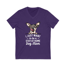Load image into Gallery viewer, Stay At Home Dog Mom V-Neck Tee
