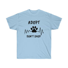 Load image into Gallery viewer, Adopt Don&#39;t Shop Heartbeat Crew Neck Tee
