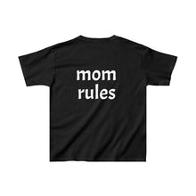 Load image into Gallery viewer, Dad Rocks But Mom Rules Double Sided Kids Tee
