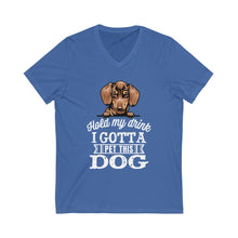 Load image into Gallery viewer, Pet a Dog V-Neck Tee
