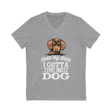 Load image into Gallery viewer, Pet a Dog V-Neck Tee
