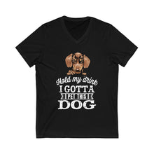 Load image into Gallery viewer, Pet a Dog V-Neck Tee

