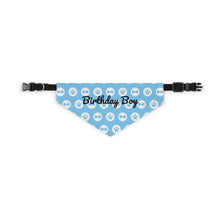 Load image into Gallery viewer, Birthday Boy Blue Paws Bandana
