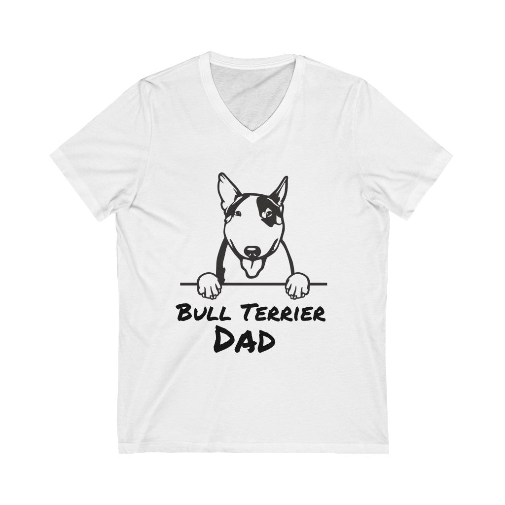 Bull Terrier Dad V-Neck Tee