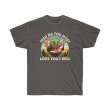 Load image into Gallery viewer, Yoda Feed Me Men&#39;s Cotton Tee
